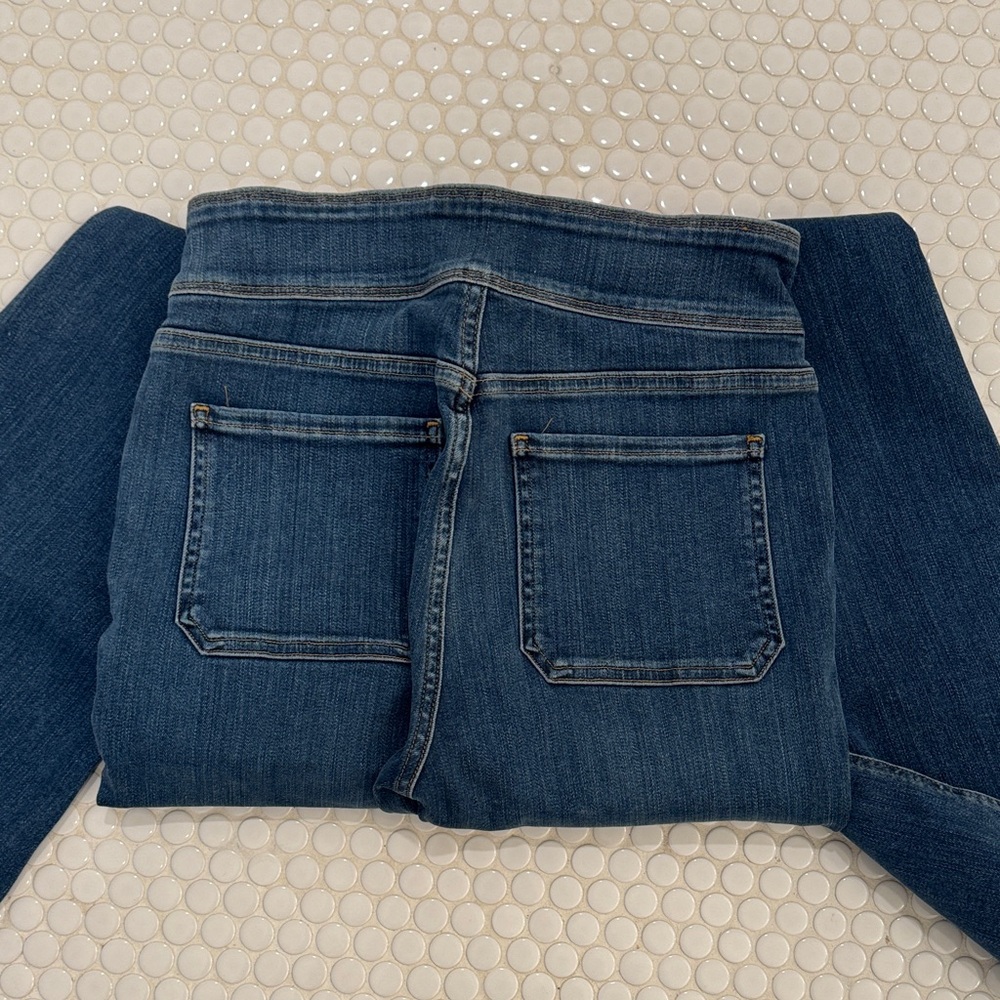 Frame Denim Indigo Wide Leg Jeans - Picture 4 of 5